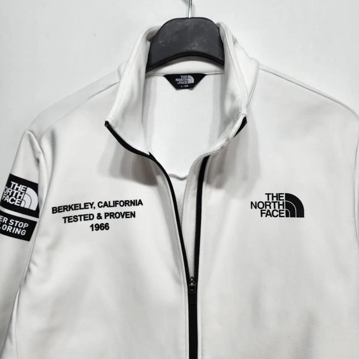 노스페이스 THE NORTH FACE 후리스 트레이닝 집업자켓 화이트 L