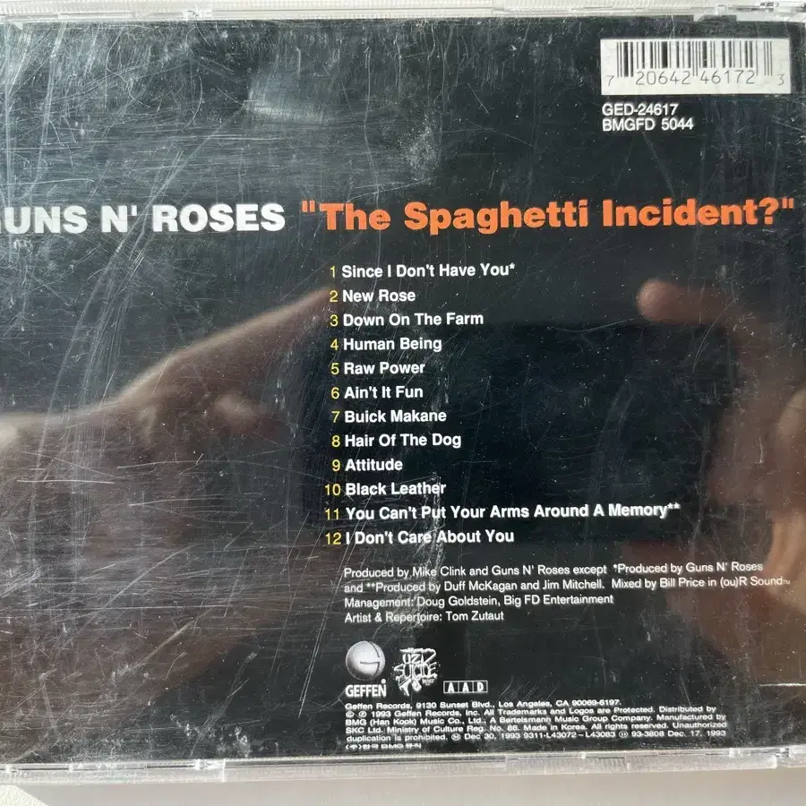 건즈앤로지즈 Spaghetti Incident CD