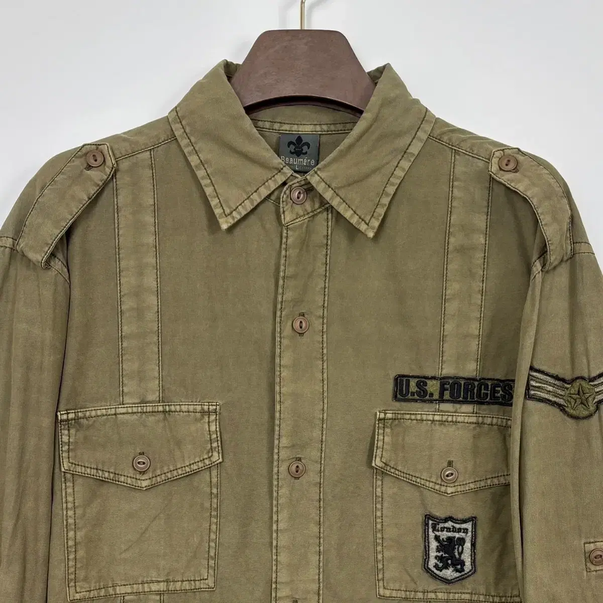 Beaumere U.S FORCES 밀리터리 셔츠