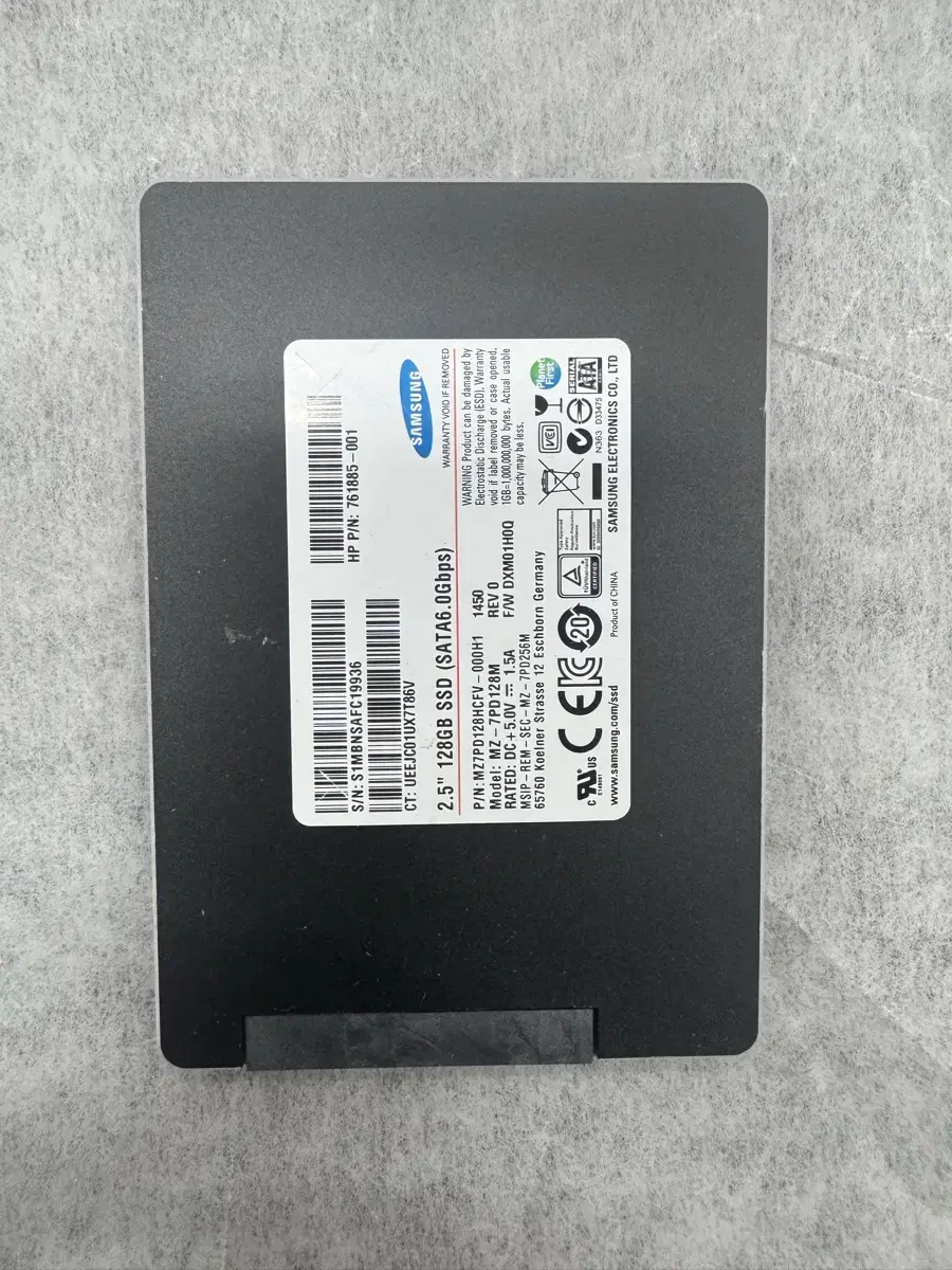 2.5인치 삼성 SSD 128GB 택포 7천