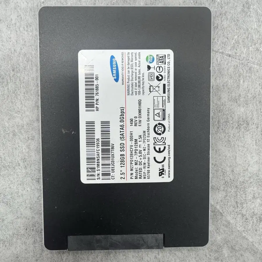 2.5인치 삼성 SSD 128GB 택포 7천