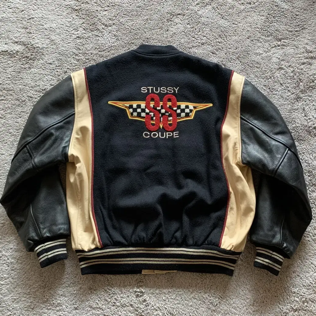 old stussy 스투시 바시티 자켓 ss coupe