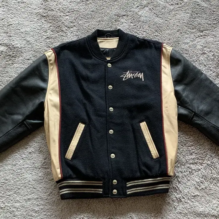 old stussy 스투시 바시티 자켓 ss coupe