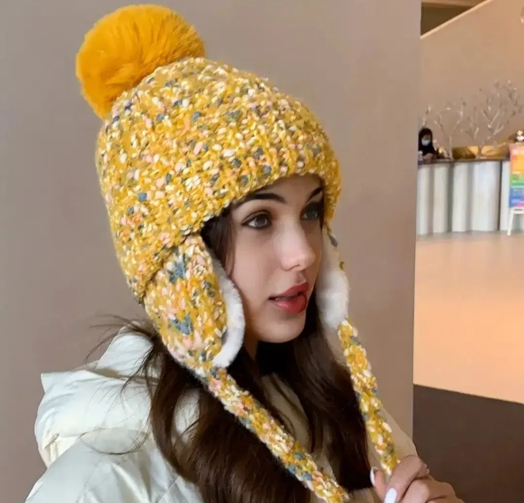 5 hats) Lining, earflaps, earflaps, winter hat, ski resort cold wave