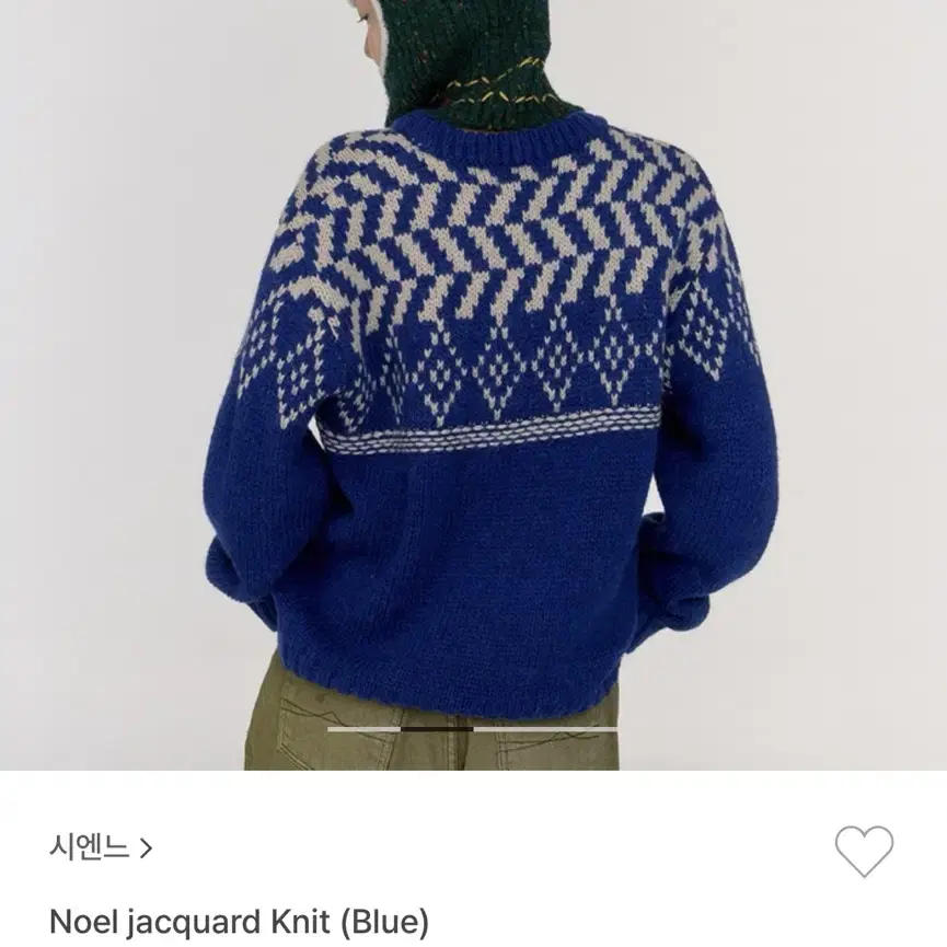 시엔느 니트 Noel jacquard Kint(Blue)