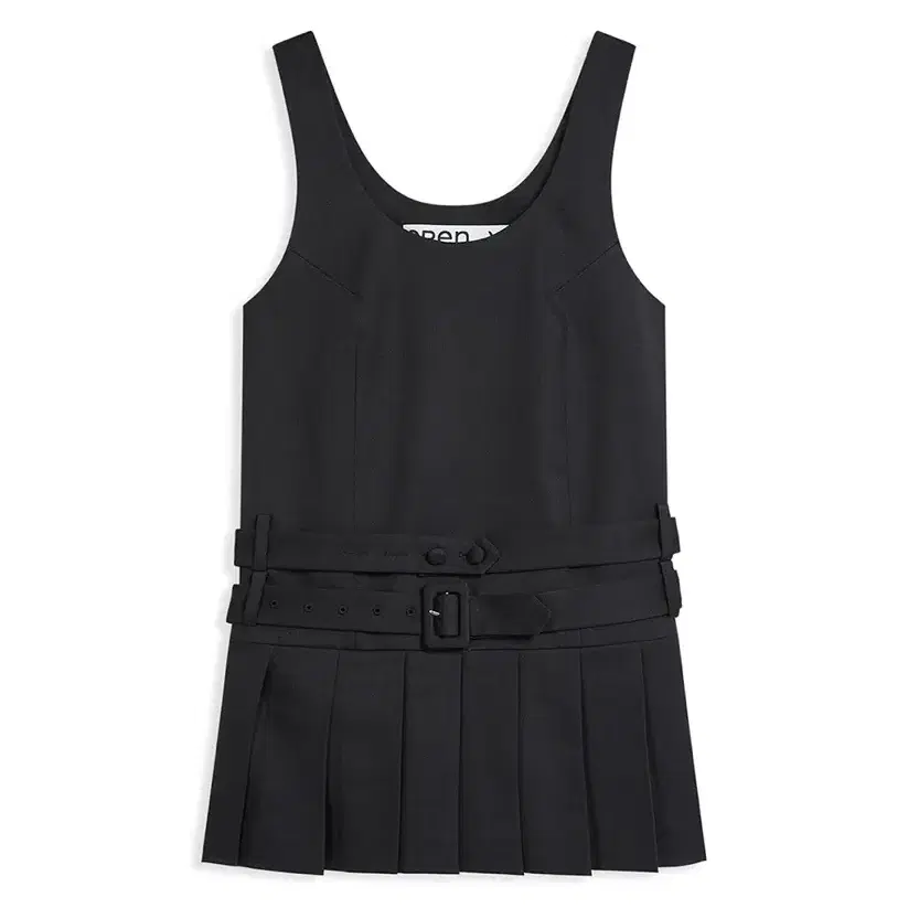 오픈와이와이 벨트 플리츠 BELTED PLEATED MINI DRESS