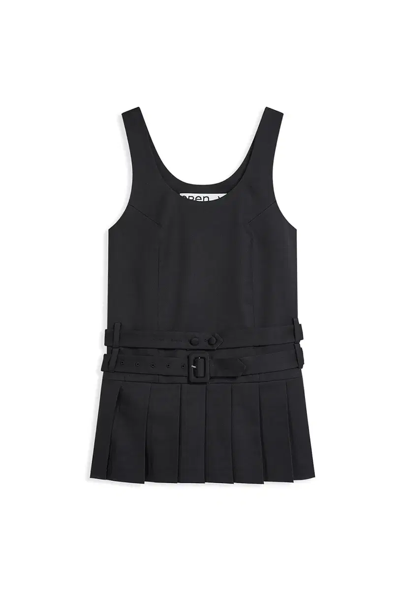 오픈와이와이 벨트 플리츠 BELTED PLEATED MINI DRESS