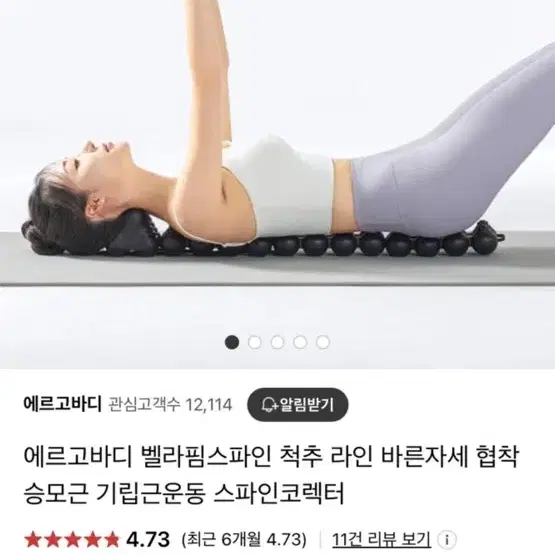 에르고바디 벨라핌 스파인 마사지도구 새상품급 박스ㅇ