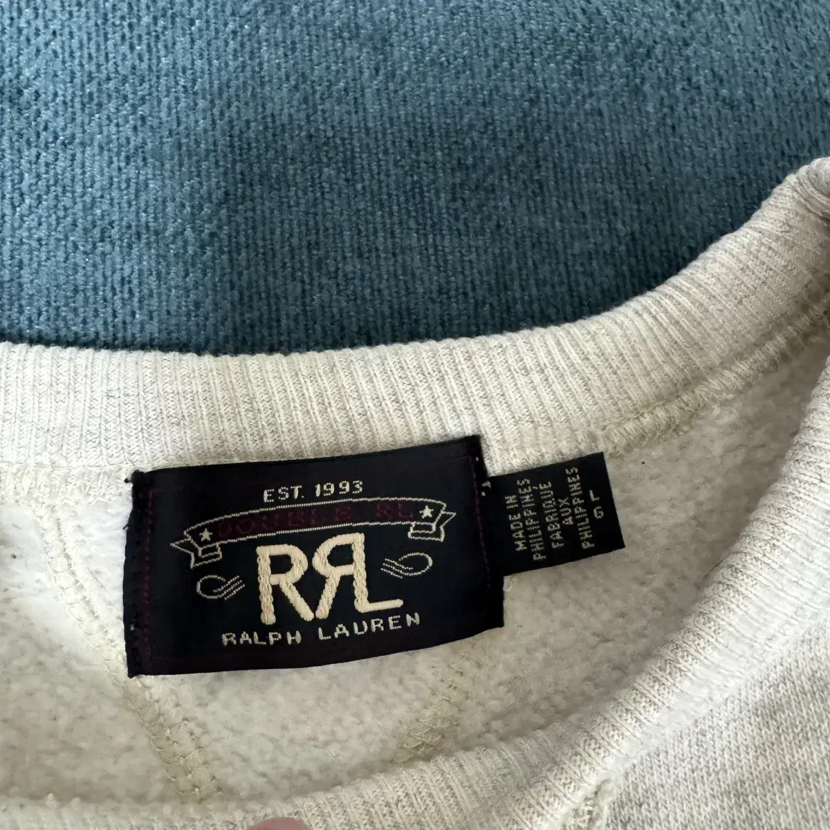 rrl 더블알엘 스웻셔츠L