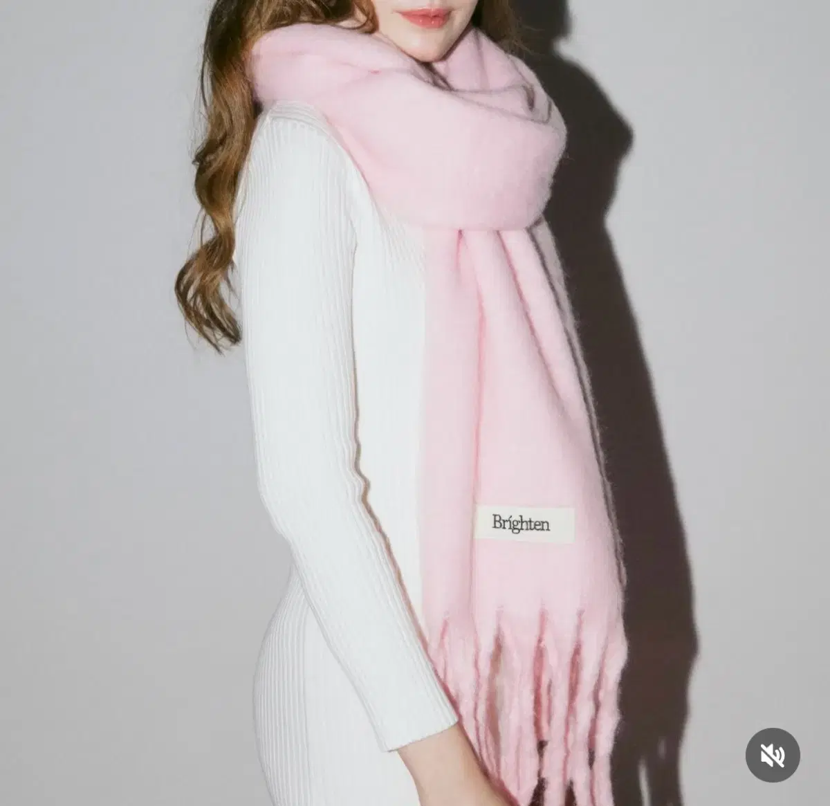 Brighten Brighten Big Pale Pink Muffler New Product