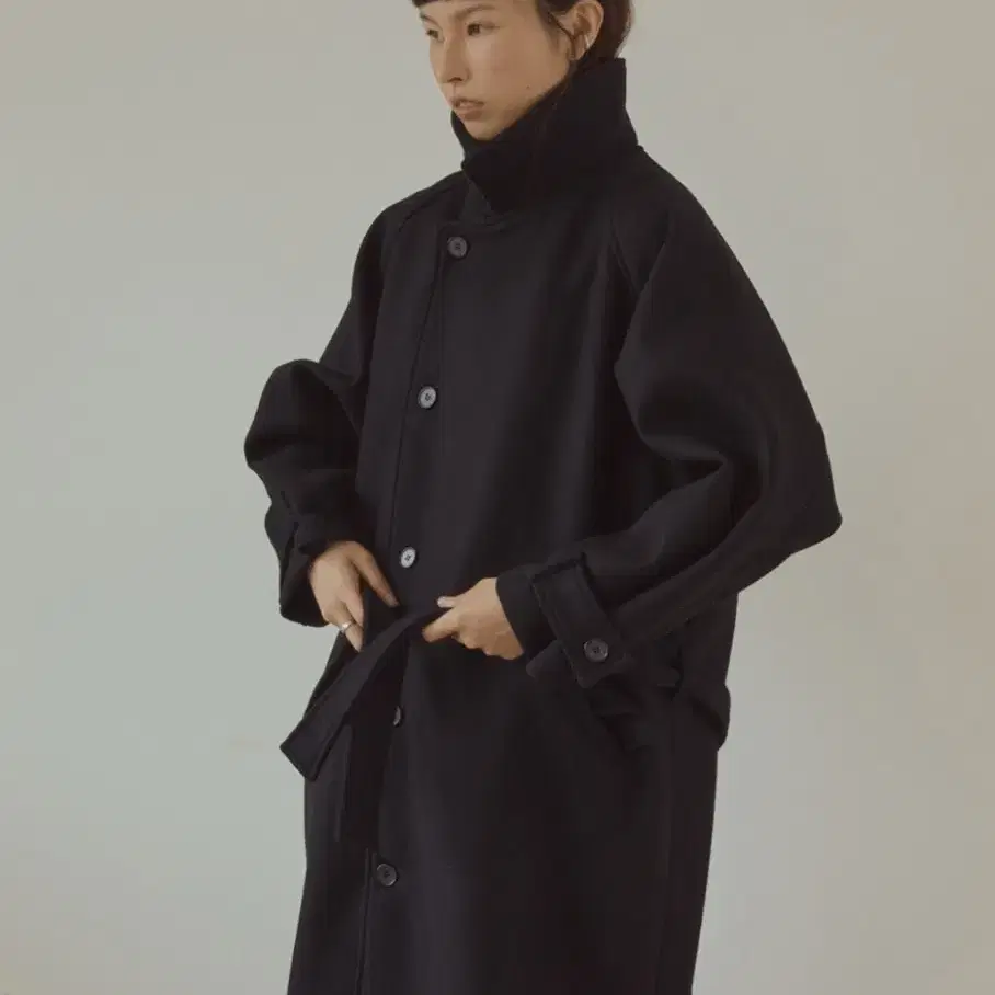 코큐 kokyu High Neck Heavy Wool Coat 하이넥코트