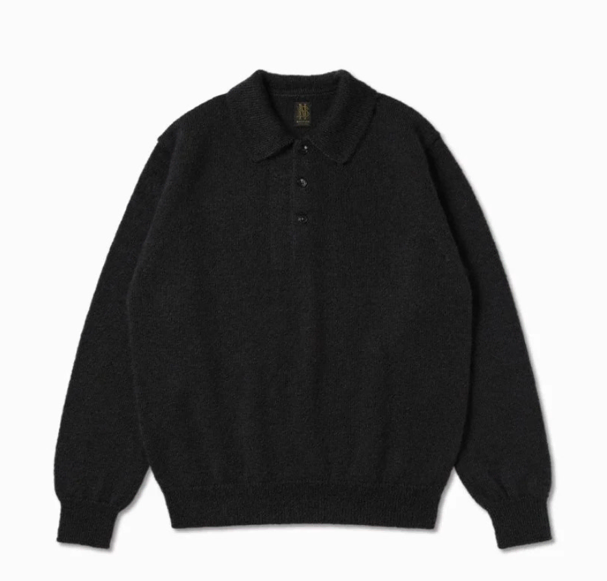 BATONER Pure mohair polo knit Size 2