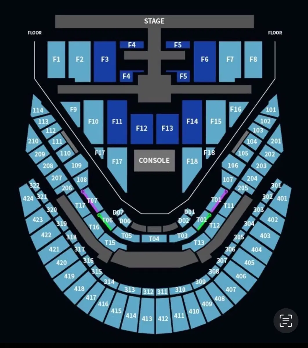 NCT127 콘서트 칠콘 양도 판매 106구역