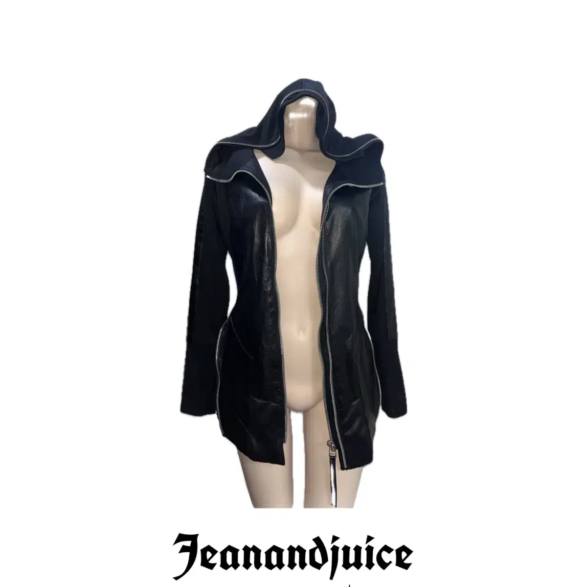 demoo sheep skin gothic leather jacket