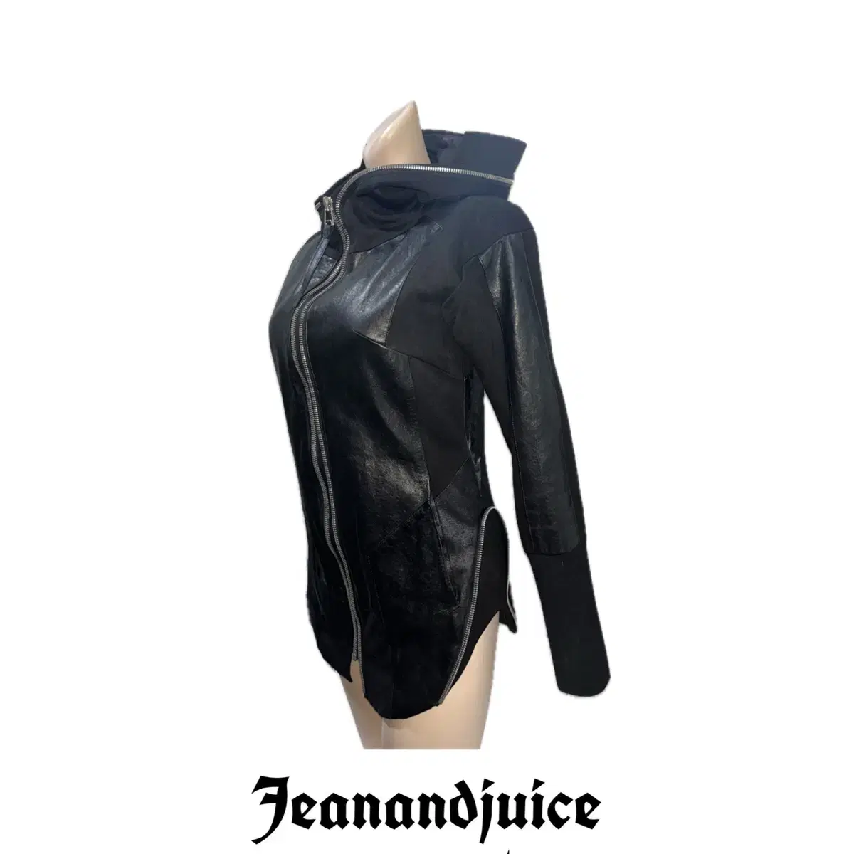 demoo sheep skin gothic leather jacket