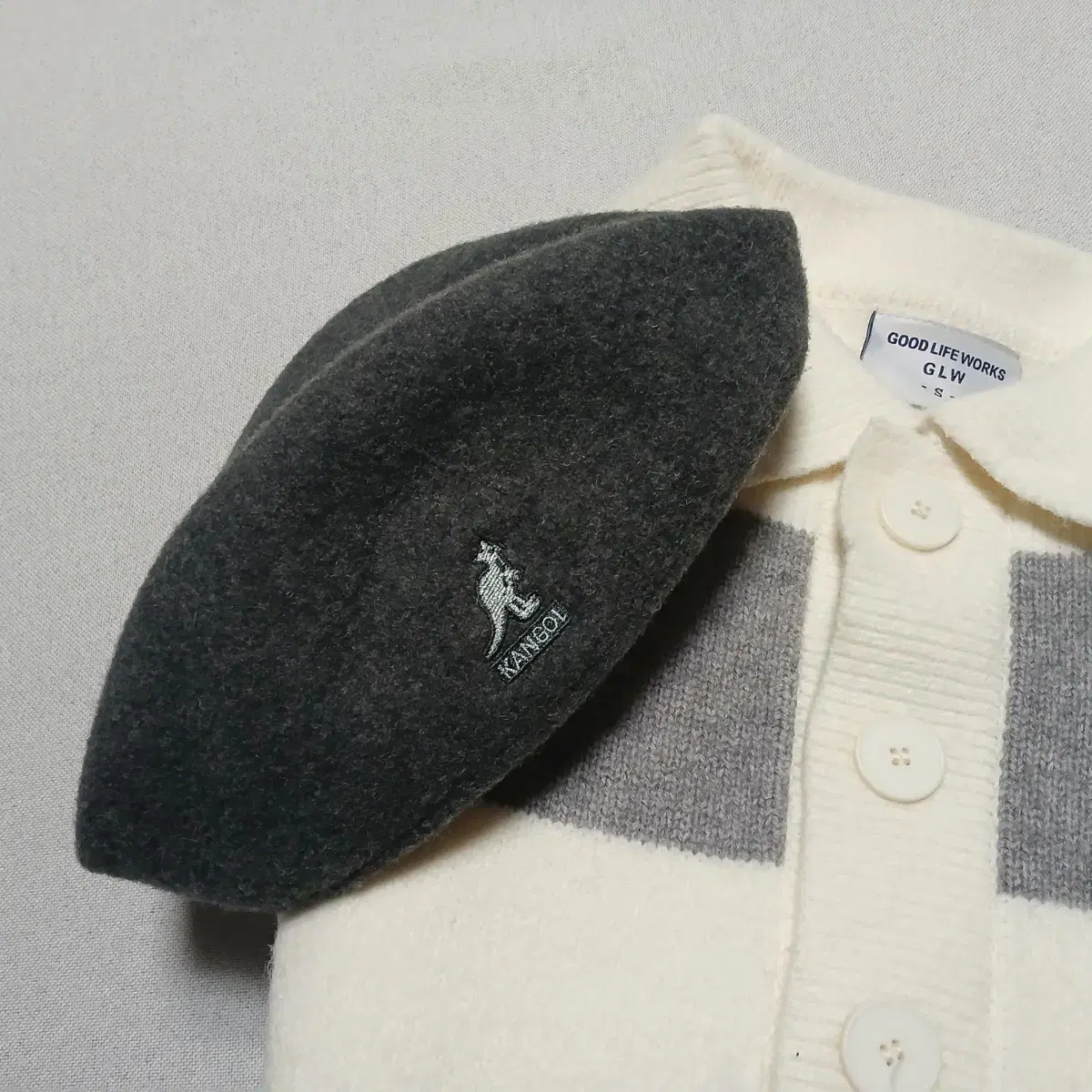 캉골 kangol 헌팅캡 베레모 화가모 울 아크릴