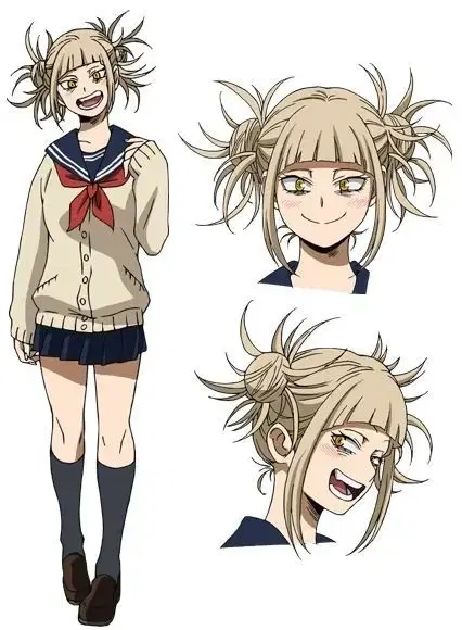 Wig + clothes + shoes) My Hero Academia Toga Himiko Cosplay