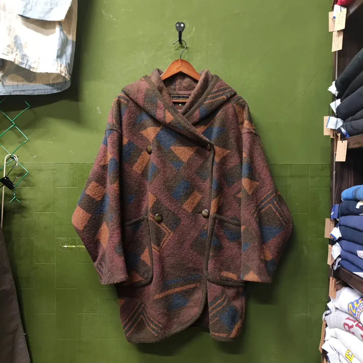 ALTO CAPPOTTO 울 후드 더블 코트