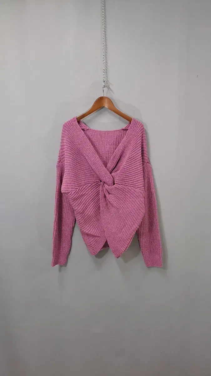 Large-size front-knitted knit