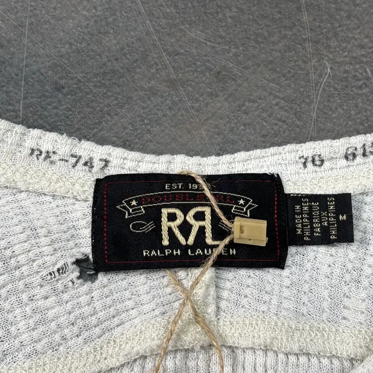 RRL 와플 롱 슬리브