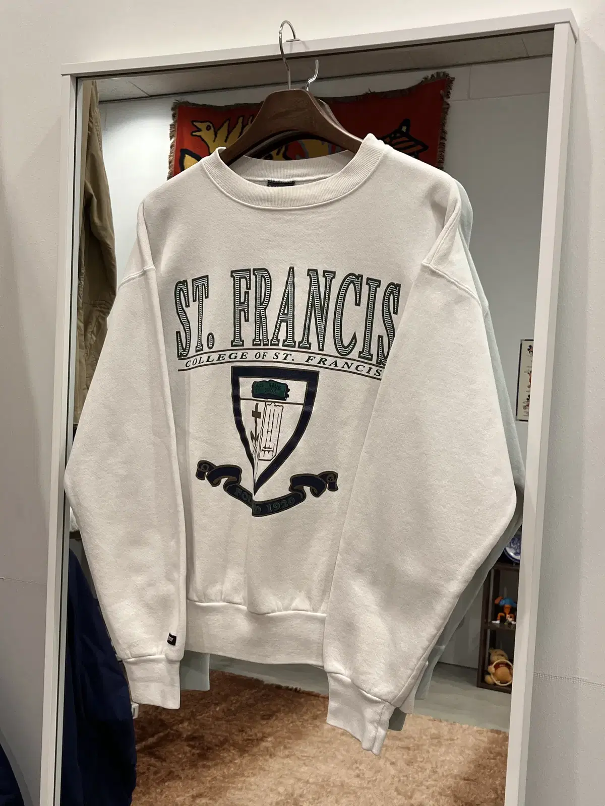 90s Jansport 잔스포츠 ST.FRANCIS 스웻셔츠