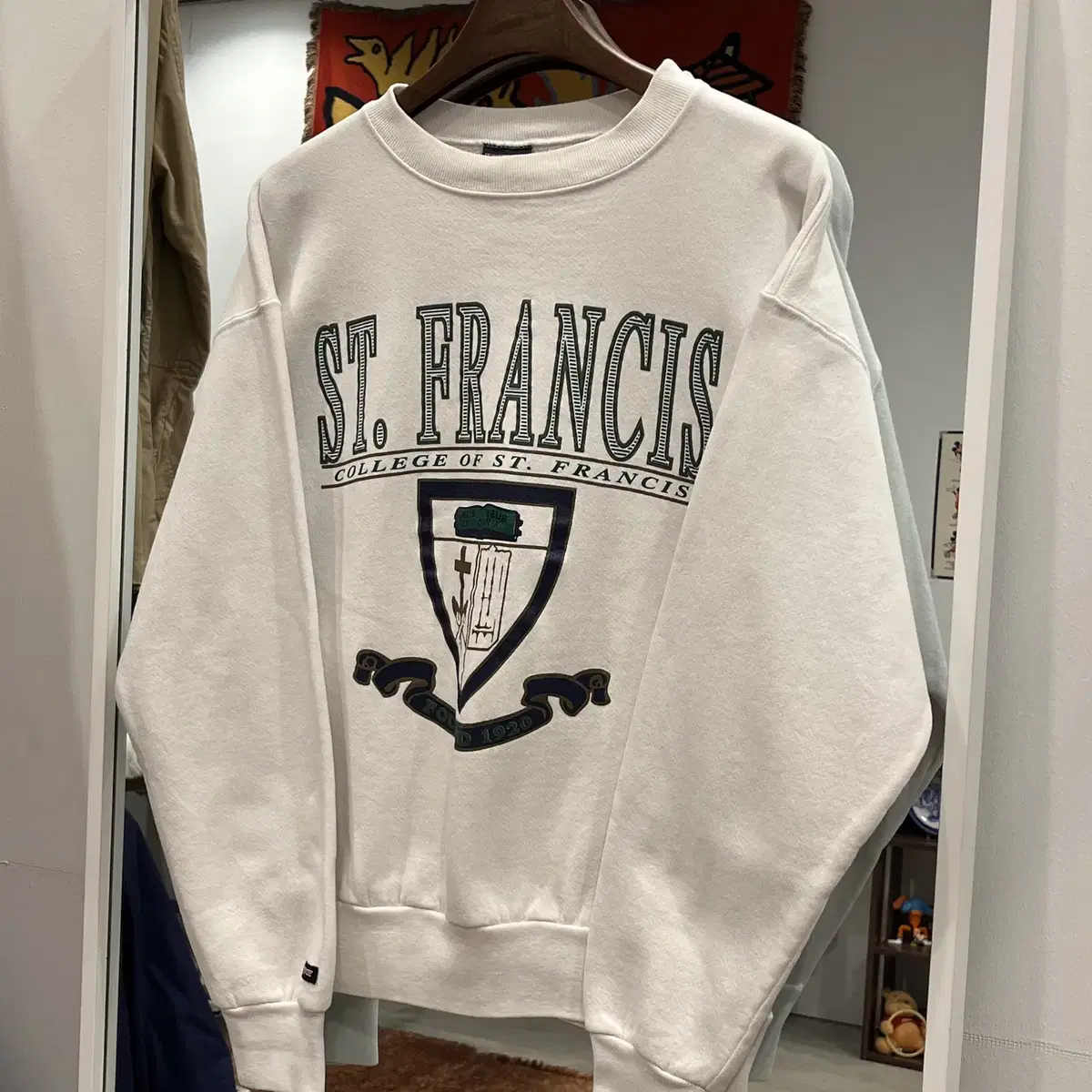 90s Jansport 잔스포츠 ST.FRANCIS 스웻셔츠 (USA)