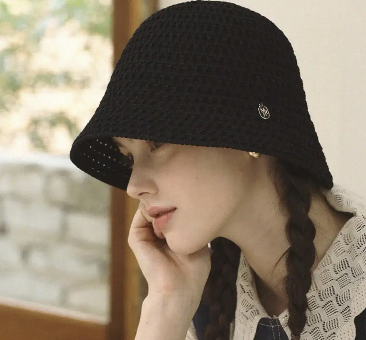 Merhene bohe net bucket hat - black