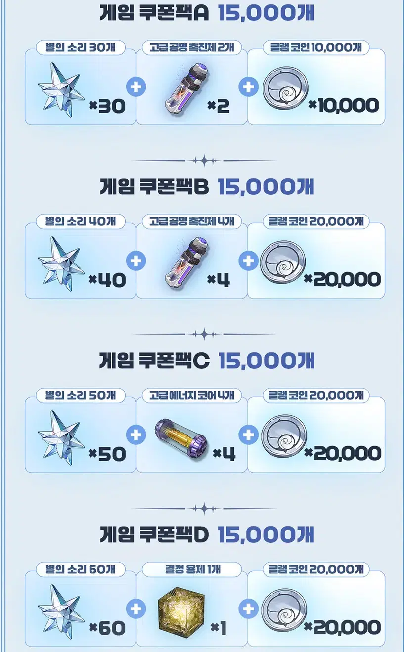 명조 gs25 게임 쿠폰팩 A 500,B 600,C 800 D 1000