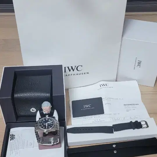 IWC마크20 검판 브슬 러버밴드