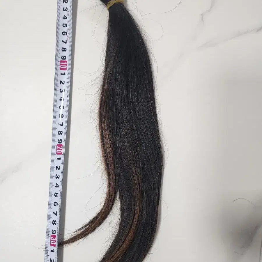 사람 머리카락 인모 35~40cm