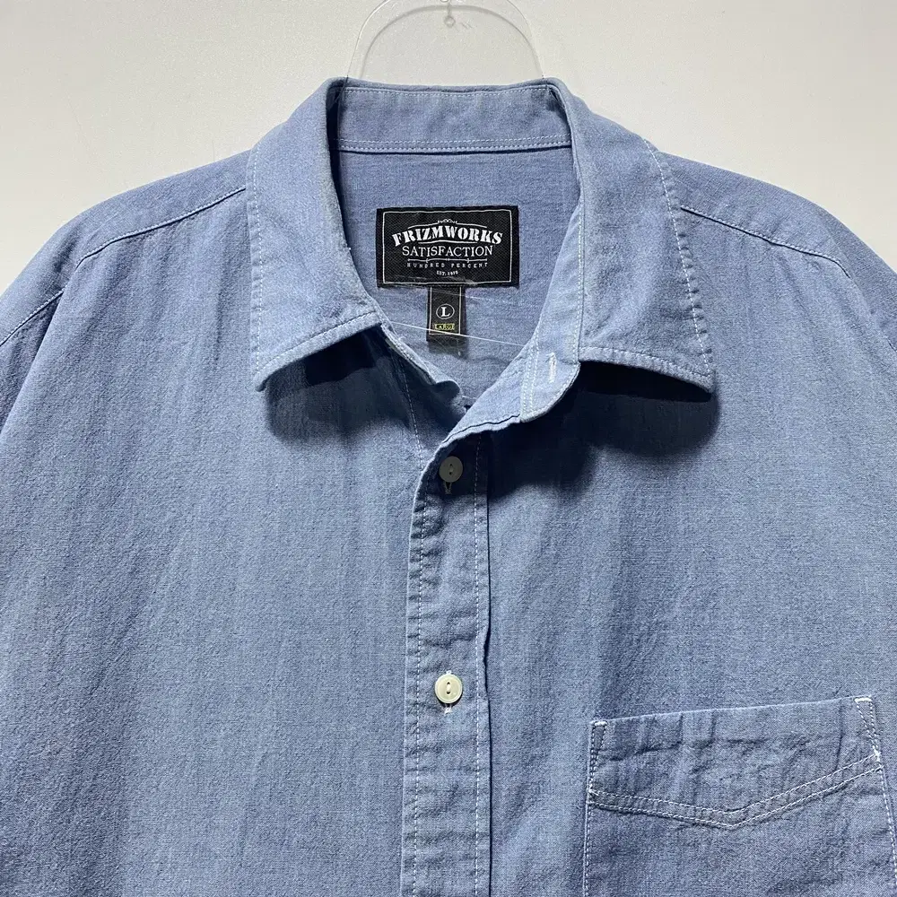 프리즘웍스 CHAMBRAY SHIRRING 셔츠 L 25010801