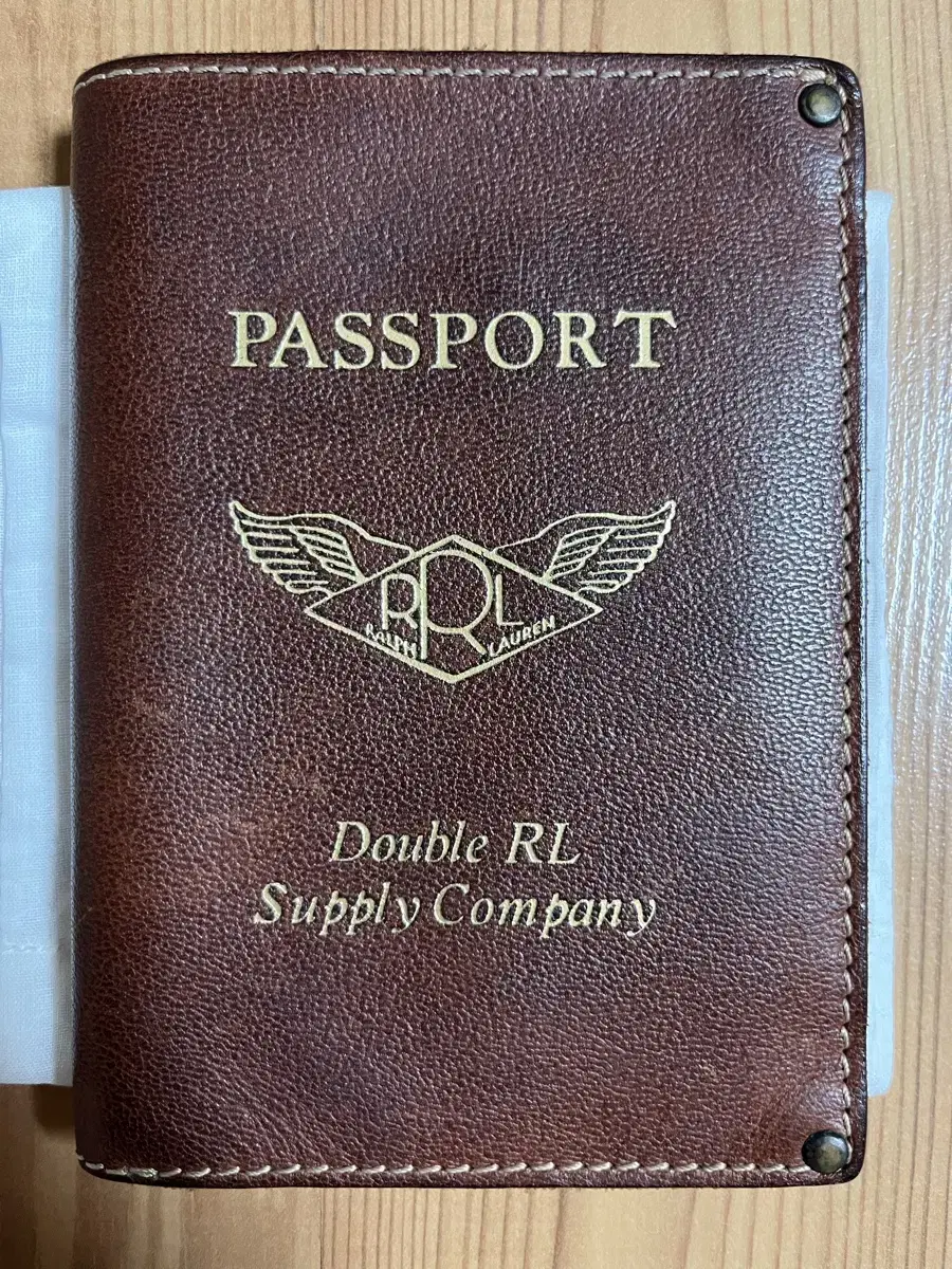 [새제품] RRL Vintage Leather Passport Holde