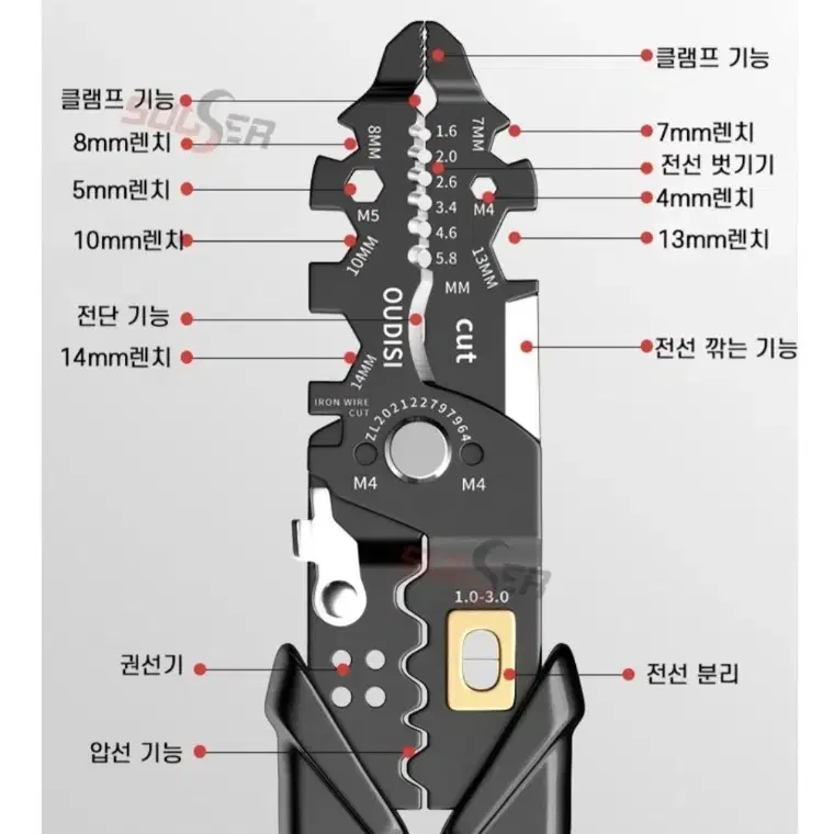 25-in-1 다기능 와이어 스트리퍼 새상품