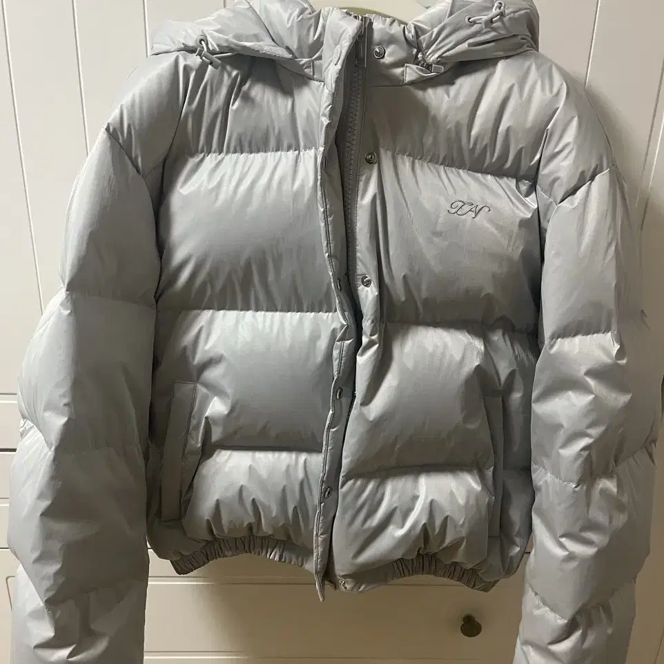 타낫 패딩Muddy puffer jacket(silver)