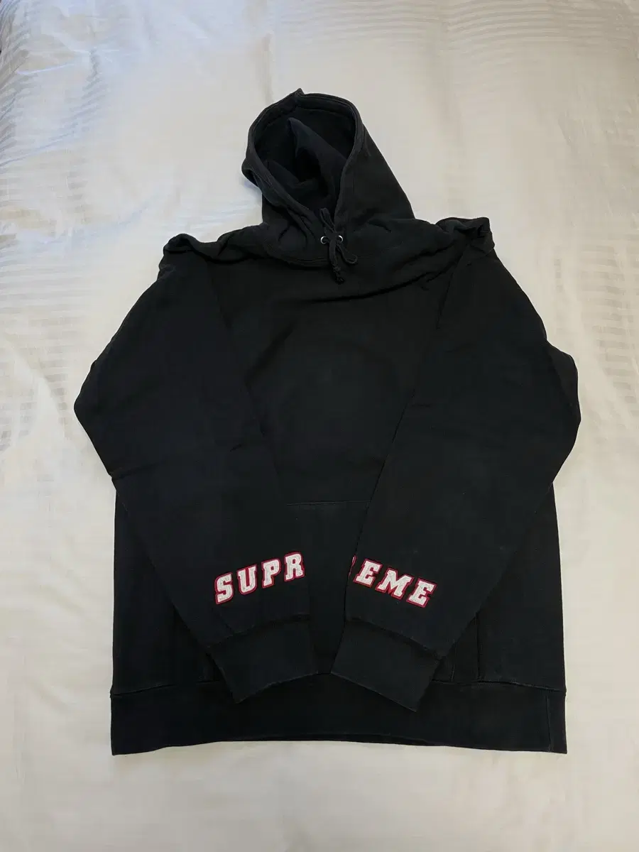 Supreme 슈프림 블랙 후드 XL