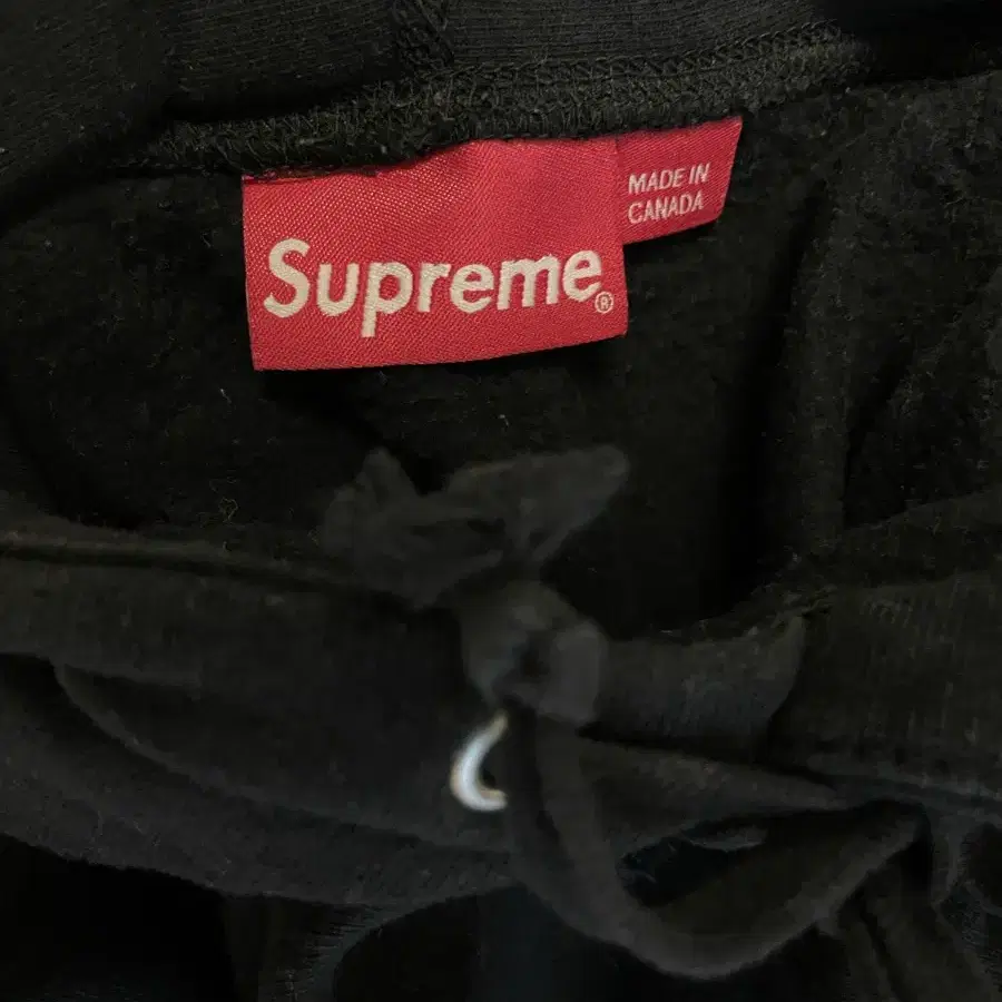 Supreme 슈프림 블랙 후드 XL