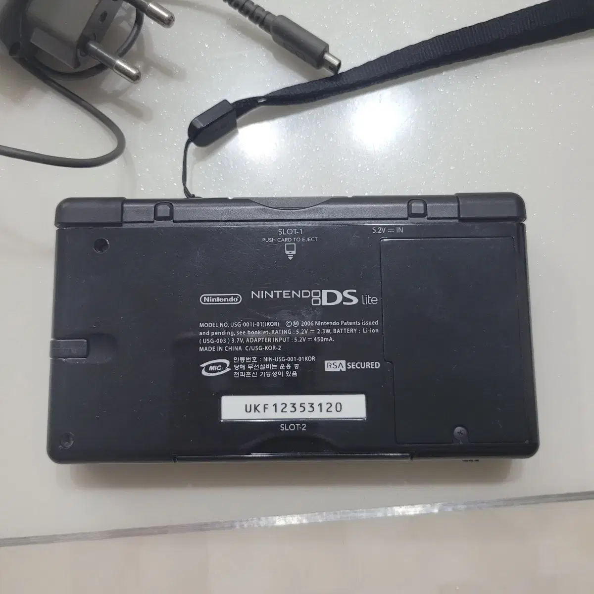 닌텐도 ds lite 블랙 (충전기 펜ㅇ)