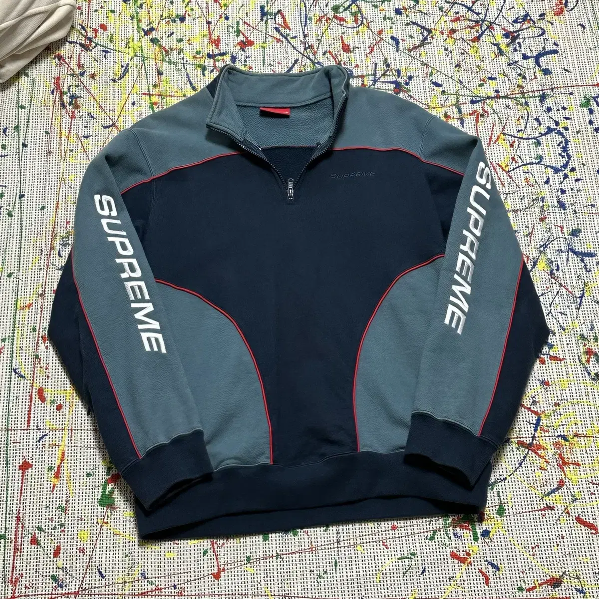 Supreme speedway half zip sweatshirt