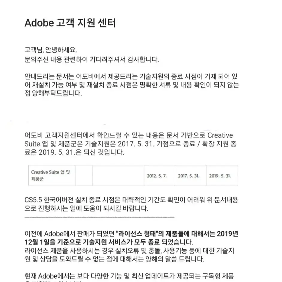 어도비cs6  5.5  상업용 프로그램 있으신분