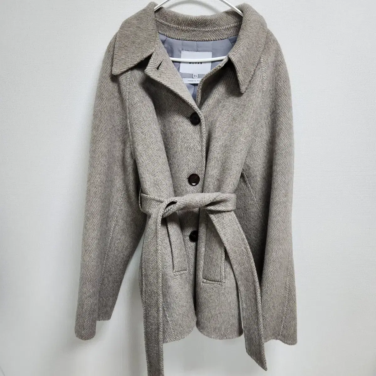 모한 코트 TWF ALPACA SEMI DOUBLE HALF COAT