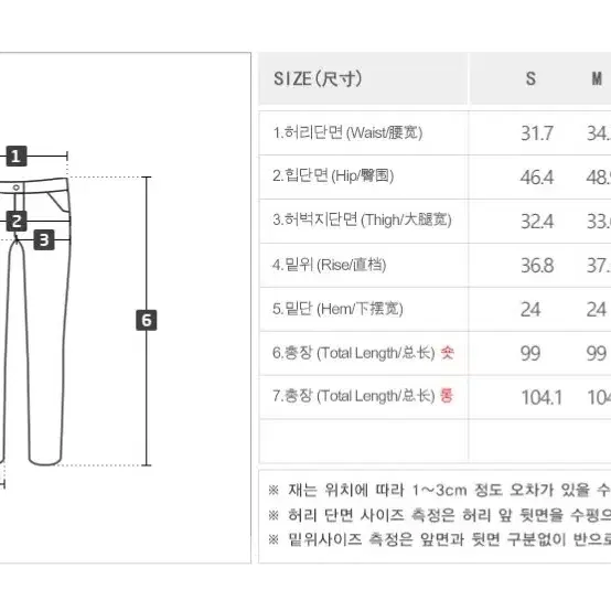 니썸 스판와이드 데님 청바지 판매