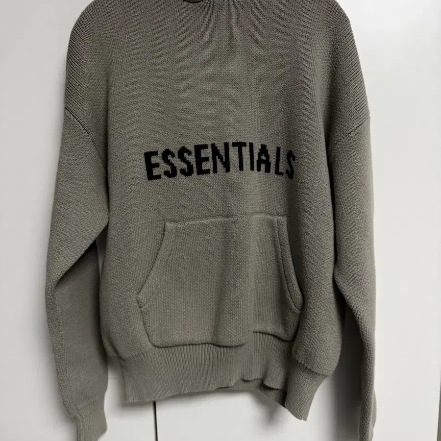 ESSENTIALS  피어오브갓 에센셜 니트 후드티