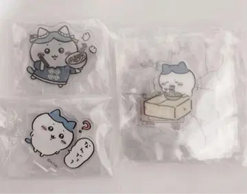 하치와레 아크릴 스탠드 3개 세트 음식점 가챠가챠