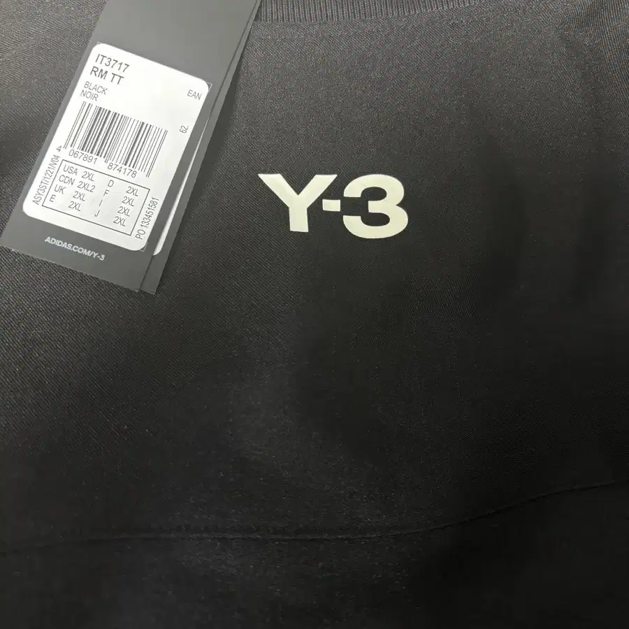 Y-3 x 레알 마드리드 트랙탑 져지 저지 블랙 XXL