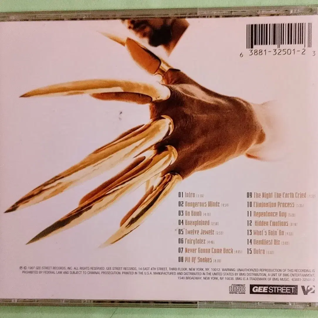 힙합 Gravediggaz CD (RZA)