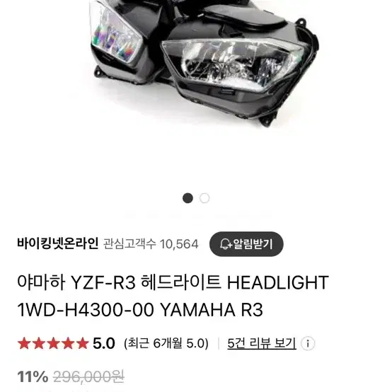 Yzf-r3 헤드라이트