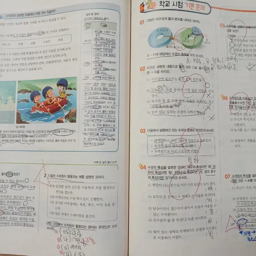 중학교 2학년 과학 평가문제집 중2