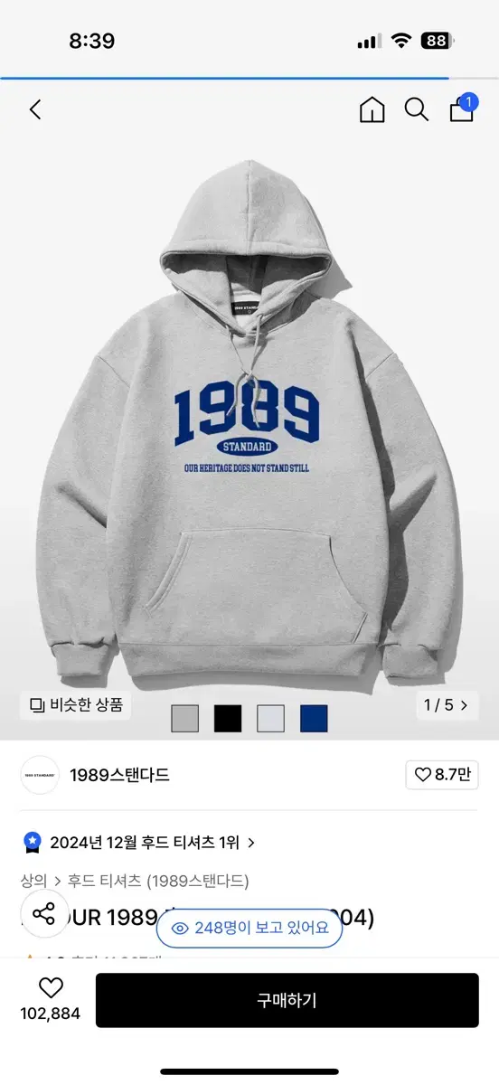 1989 후드티