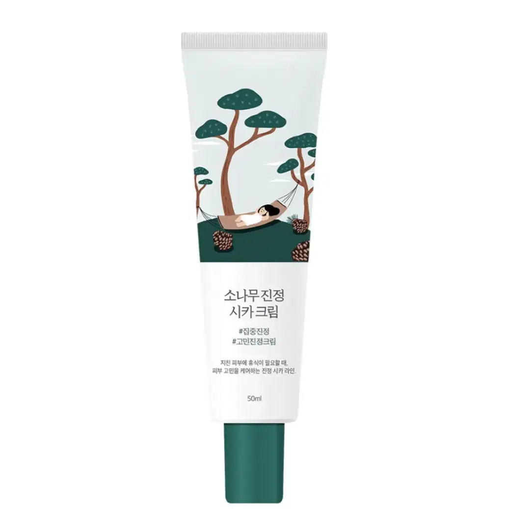 라운드랩 소나무 진정 시카 크림 50ml (+10ml 리필)