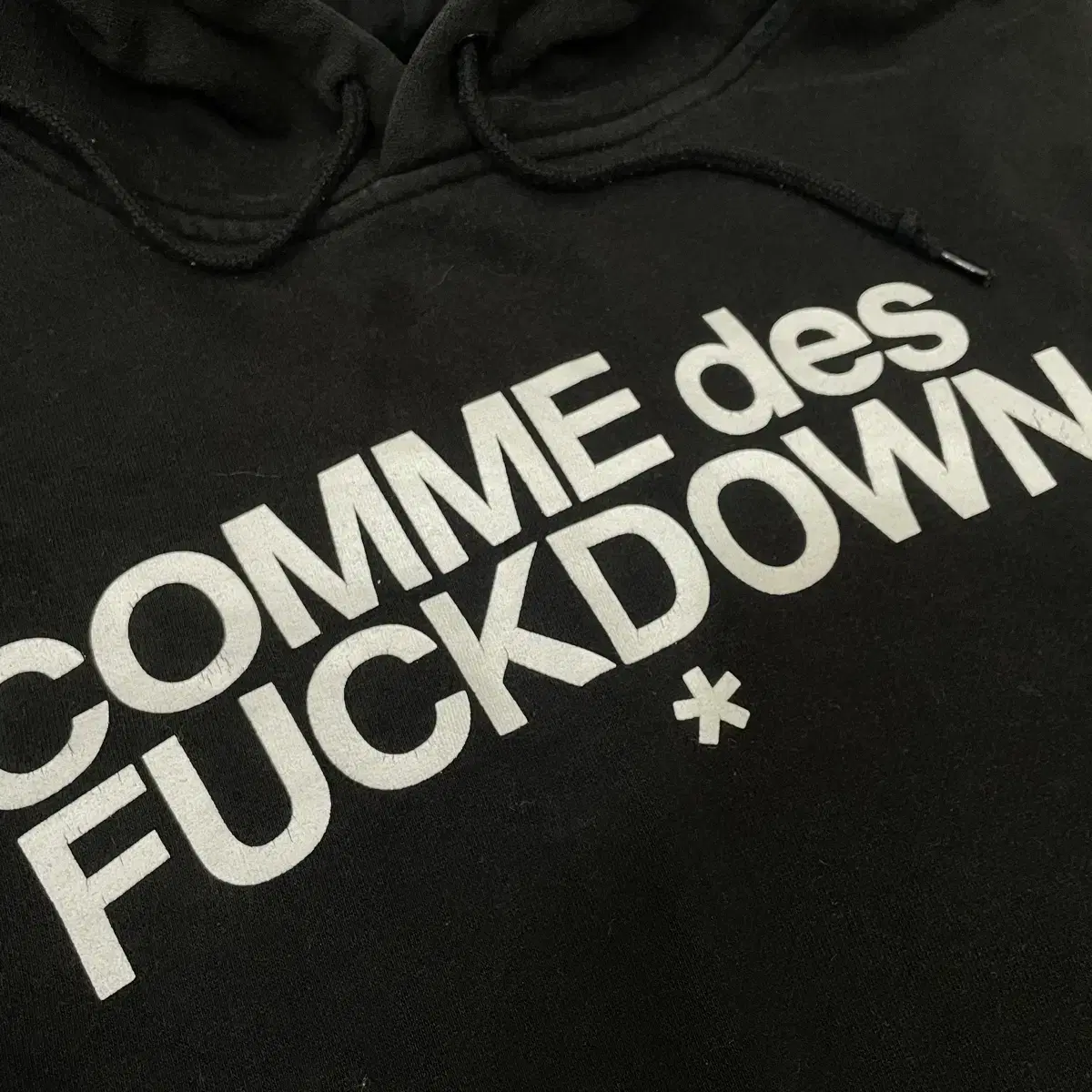 comme des fuck down 꼼데스퍽다운 스웻후드 m